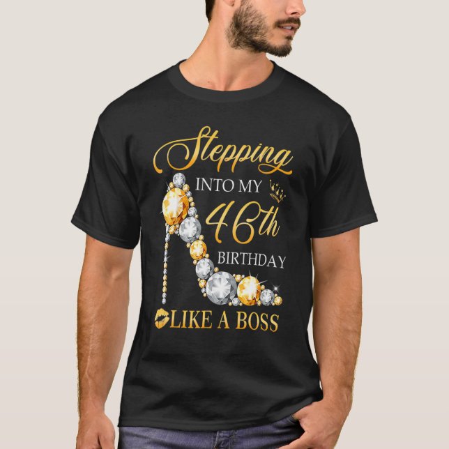 T-shirt Pénétrer Dans Mon 46e anniversaire Comme Un Annive (Devant)