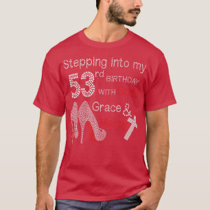 T-shirt Pénétrer Dans Mon 53E Anniversaire Avec Dieux Grac