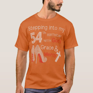 T-shirt Pénétrer Dans Mon 54E Anniversaire Avec Dieux Grac