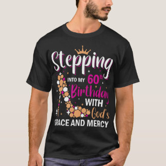 T-shirt Pénétrer Dans Mon 60E Anniversaire Avec Dieux Grac