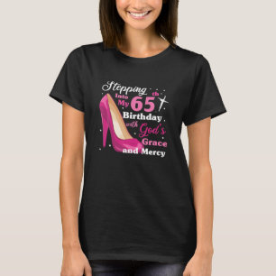 T-shirt Pénétrer Dans Mon 65E Anniversaire Avec Dieux Grac