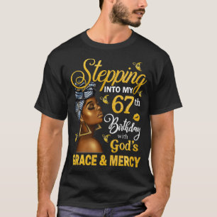 T-shirt Pénétrer Dans Mon 67E Anniversaire Avec Dieux Grac