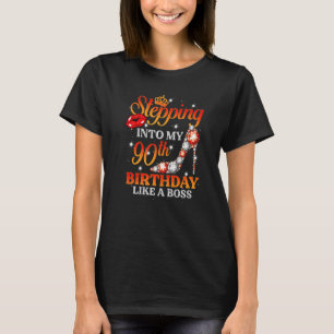 T-shirt Pénétrer Dans Mon 90e Anniversaire Comme Un Patron
