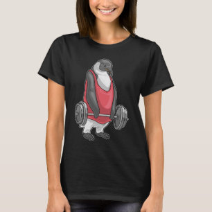 T-shirt Pengouin Bodybuilder Haltère Musculation