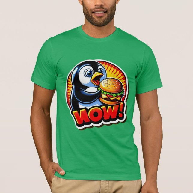T-SHIRT PENGUIN AIME CHEESEBURGER 3 (Devant)
