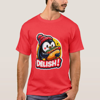 T-SHIRT PENGUIN AIME LE CHIEN CHAUD