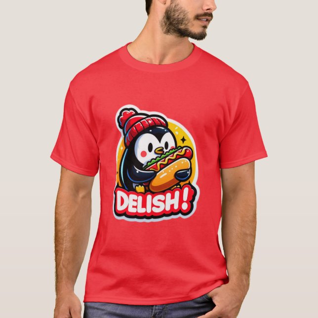 T-SHIRT PENGUIN AIME LE CHIEN CHAUD (Devant)