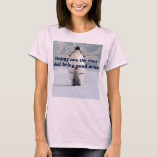 T-shirt Penguin-and-Chick-Print-I10282801, heureux sont