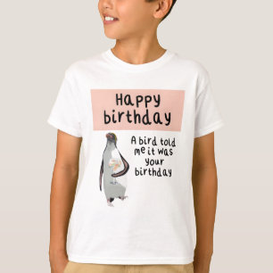 T-shirt Penguin Anniversaire Oiseau Antarctique mignon Ill