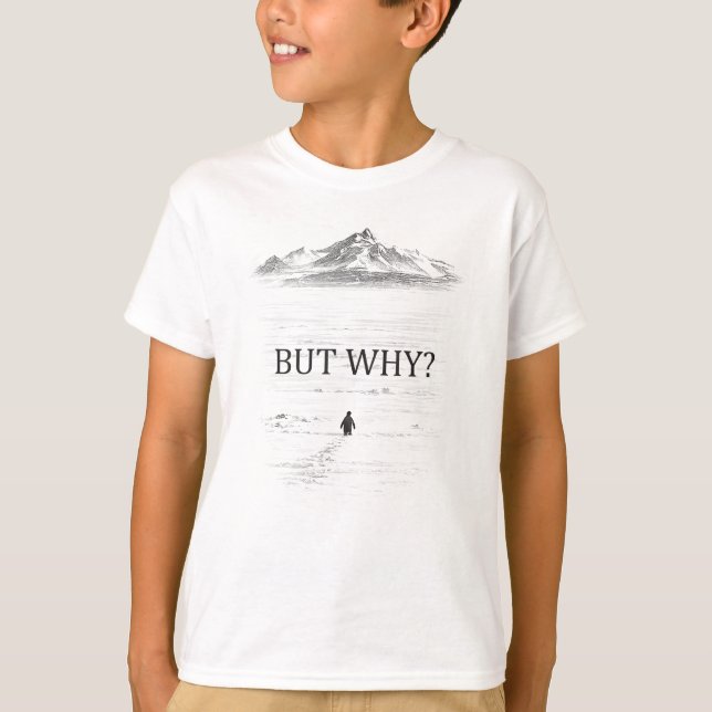 T-shirt Penguin But Why Mountains (Devant)