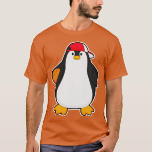 T-shirt Penguin comme joueur de basket-ball avec basket-ba
