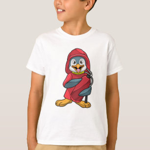 T-shirt Penguin comme pompier avec extincteur