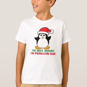 T-shirt Penguin de Noël Je ne suis pas court Je suis Pengu