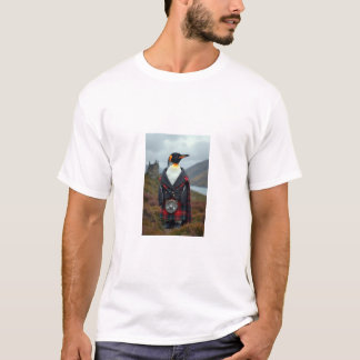 T-shirt Penguin écossais en kilt