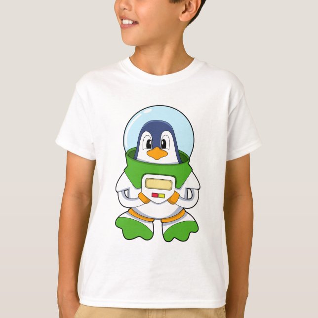 T-shirt Penguin en astronaute costume (Devant)