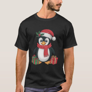 T-shirt Penguin Lover Xmas vacances Père Noël Pingouin afr
