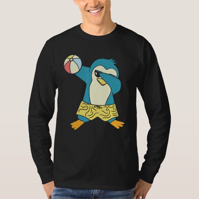 T-shirt Penguin   Pool Party Inflatable Sphere Water Ball (Devant)