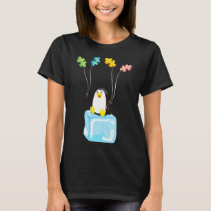 T-shirt Penguin Puzzles Ballons Sensibilisation sur l'auti