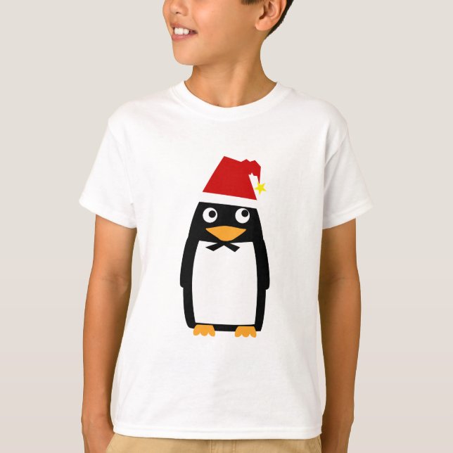 T-shirt Penguin_santaHat (Devant)