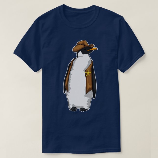 T-shirt Penguin Sheriff (Design devant)