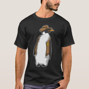 T-shirt Penguin Sheriff Cowboy casquette