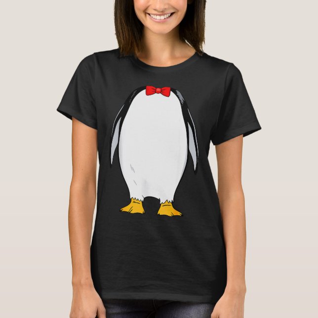 T-shirt Penguin Shirt Adult Men Women Kids Penguin Costume (Devant)