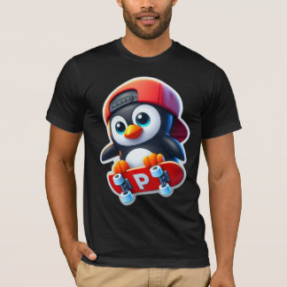 T-SHIRT PENGUIN SKATEBOARDER 3