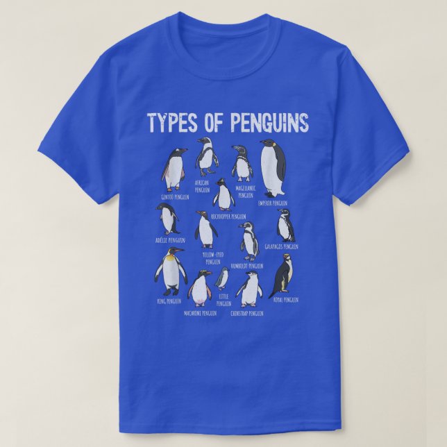T-shirt Penguin Tshirt, Penguin Lover , Penguins Of The Wo (Design devant)