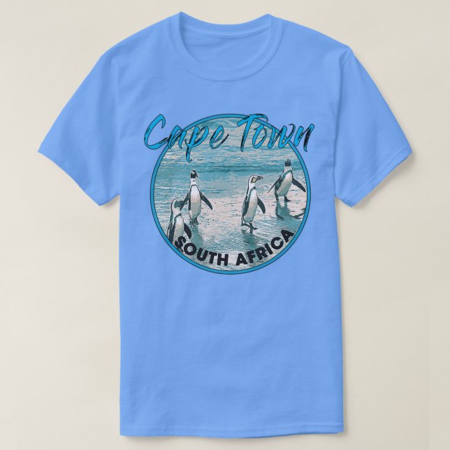 T-shirt Penguins on Cape Town Beach (Design devant)