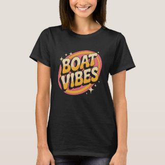 T-shirt Péniche à voile Bateau-maison Narrowboat Croisière