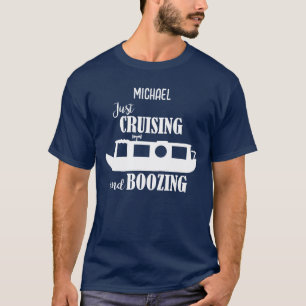 T-shirt Péniche étroite drôle de croisière et de boisson
