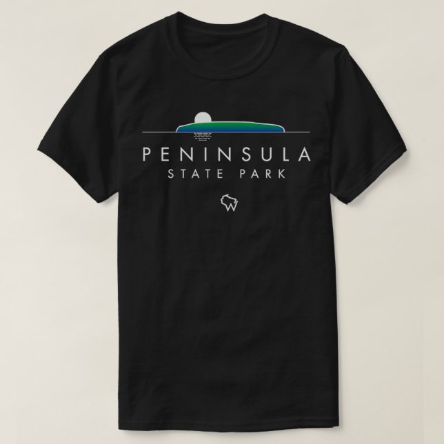 T-shirt Peninsula State Park Door County Wisconsin (Design devant)