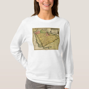 T-shirt Péninsule Arabe de la carte de Moyen-Orient