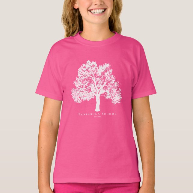 T-shirt Péninsule Enfants Manches courtes rose (Devant)