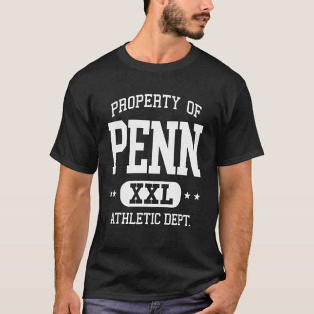 T-shirt Penn Retro Athletic Property Dept (Devant)
