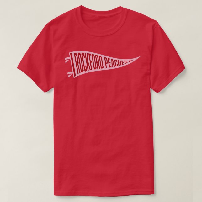 T-shirt Pennant De Baseball Rétro Rockford (Design devant)