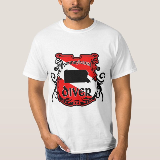 T-shirt Pennsylvania Diver (Devant)
