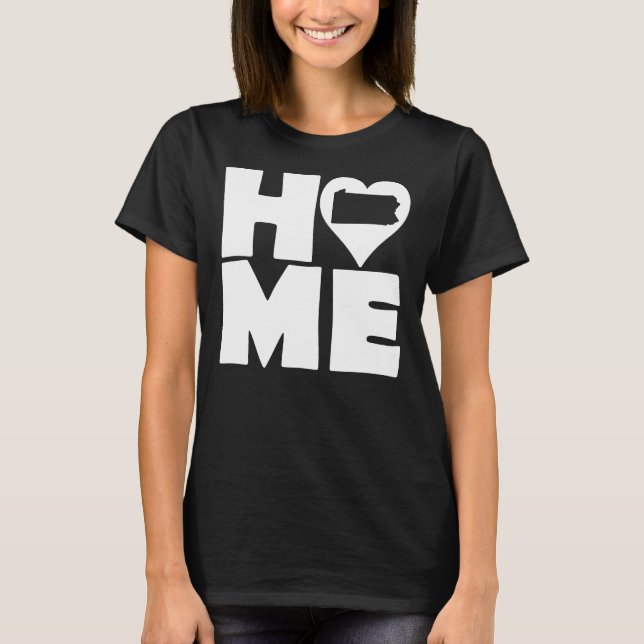 T-shirt Pennsylvania Home Heart State Tees (Devant)