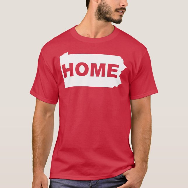 T-shirt Pennsylvania Maison Loin de l'État (Devant)