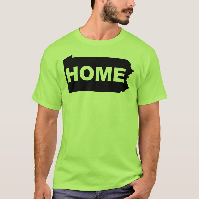 T-shirt Pennsylvania Maison Loin de l'État (Devant)