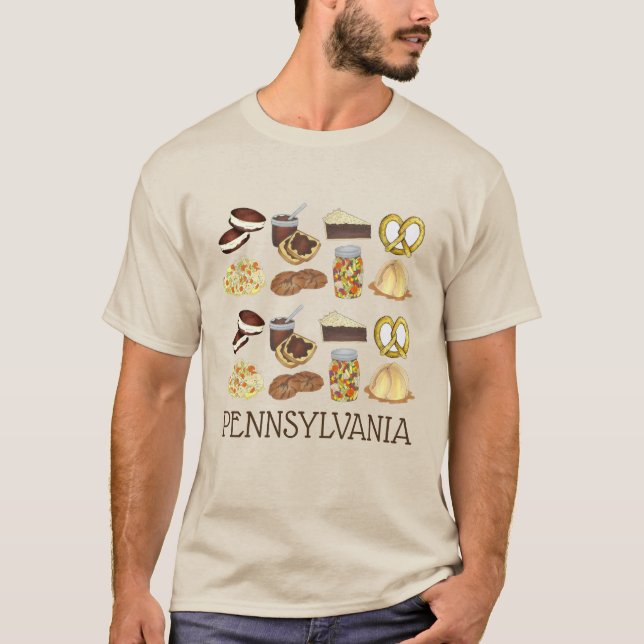 T-shirt Pennsylvania PA Dutch Amish Country Foods (Devant)