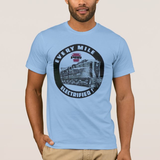 T-shirt Pennsylvania Railroad Locomotive GG-1 #4800 T-Shir (Devant)