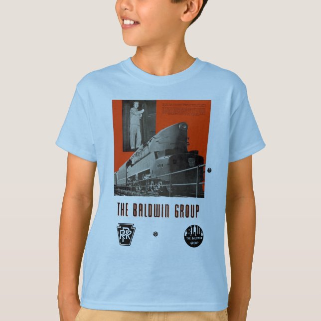 T-shirt Pennsylvania Railroad T1 Locomotive 6111     (Devant)
