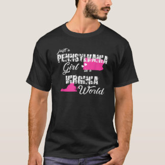 T-shirt Pennsylvania Shirts Just a Pennsylvania girl in