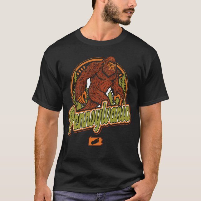 T-shirt Pennsylvanie Bigfoot (Devant)