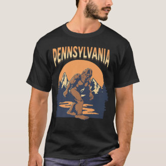 T-shirt Pennsylvanie Montagnes Bigfoot Arbres Nature Outdo