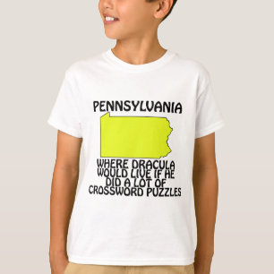 T-shirt Pennsylvanie - Où Dracula habiterait...