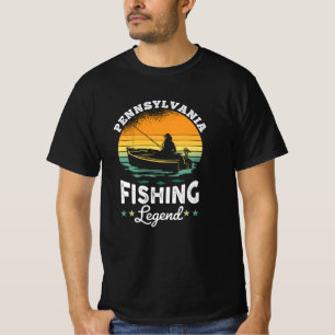T-shirt Pennsylvanie Pêche légende USA Fisher Gifts