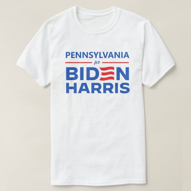 T-shirt Pennsylvanie pour Biden Harris (Design devant)