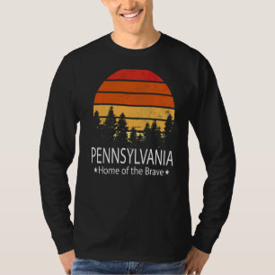 T-shirt Pennsylvanie State Home Of The Brave Pennsylvania